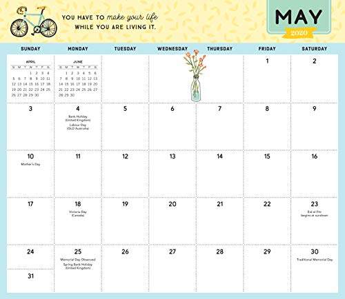 image for Workman Publishing Company Go with the Flow Desk Calendar 2020: A Magn