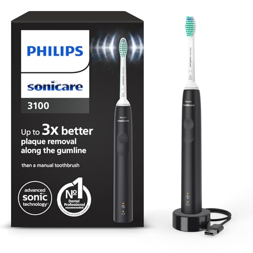 Philips Sonicare HX3671/14 Sonic Electric Toothbrush with Pressure Sensor and Timer Black
