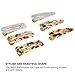 Ryalan 10Pcs Fashion Acrylic Hair Clips Non-Slip Large Barrettes Geometric Acrylic Resin Alligator Hair Clip Hair Pins Barrettes for Women Ladies Hair Accessories