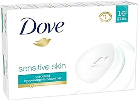Dove Beauty Bar More Moisturizing Than Bar Soap Sensitive Skin Effectively Washes Away Bacteria, Nourishes Your Skin...