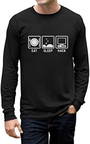 Eat Sleep Hack - Hacker Computer Programmer Gift Idea Long Sleeve T-Shirt