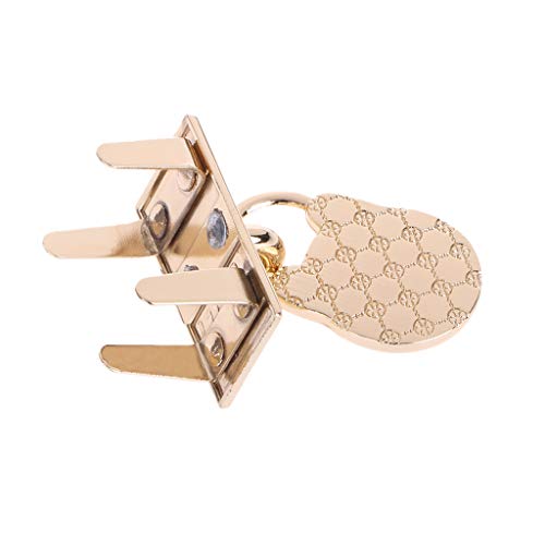 Misright 2 Sets Metal Purse Handbag Twist Turn Lock DIY Handbag Shoulder Bag Purse Hardware Accessories - Thumbnail 3
