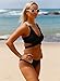 Sidefeel Women Strappy Crisscross Bikini Set 2 Pieces Bathing Suits Large Black