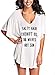 Rainlover Womens Letters Print Baggy Swimwear Bikini Cover-ups beach Dress A-White One Size fits most