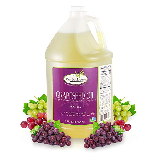 Tutto Bene Premium Quality Grapeseed Oil 1 Gallon (128 ounces), for
