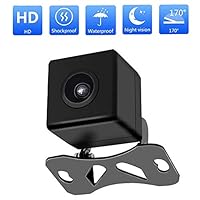 Uzone Backup Camera with IP67 Waterproof Night Vision and 170°Wide Angle Universal CCD Sensor Rear View Camera for Cars, Vans, Trucks, RVs (Black)