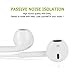 Musicool Headphones, 4PACK Premium Quality Earphones Earbuds with Mic & Remote Control Compatible with iPhone SE, 6, 6s, 6 Plus, 6s plus, iPhone 5s 5c 5, iPad /iPod (White)