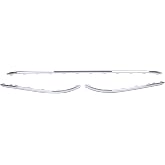 3Pcs Rear L/R and Center Chrome Bumper Molding Trim for VW | for Volkswagen Passat 2016-2019