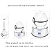 3D Crystal Ball Fancy LED Lighting and Spinning Primary Base Advance 3D Laser Engraving Valentine Children's Gift (Mew)