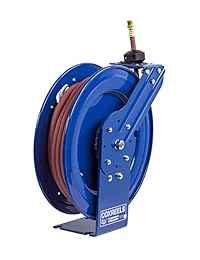 Coxreels P LP 110 Bobina para manguera con resorte: 1 4" I.D., 10 ' Capacidad de la manguera, con manguera, 300 PSI, 1