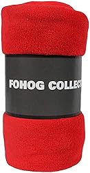FOHOG Collection Fleece Blanket Red Small Plush