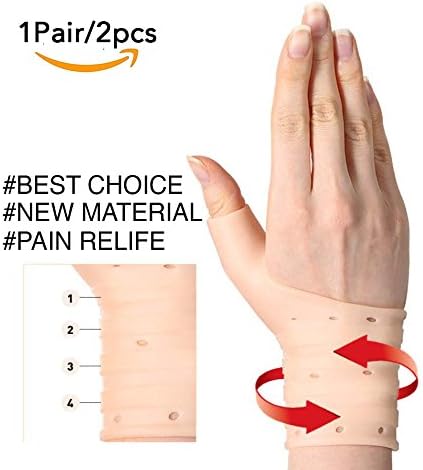 2X Gel Wrist Support Brace NEW MATERIAL, Relieve Wrist &amp; Thumb Pain from Tenosynovitis, Arthritis, Rheumatism, Carpal Tunnel &amp; More