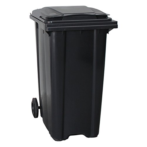 Straight 240LTGREY 240 Litre Wheelie Bin Grey Amazon.co.uk Garden
