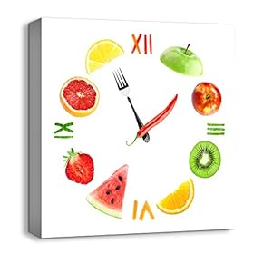 Canvas Wall Art Abstract Cute Clock...
