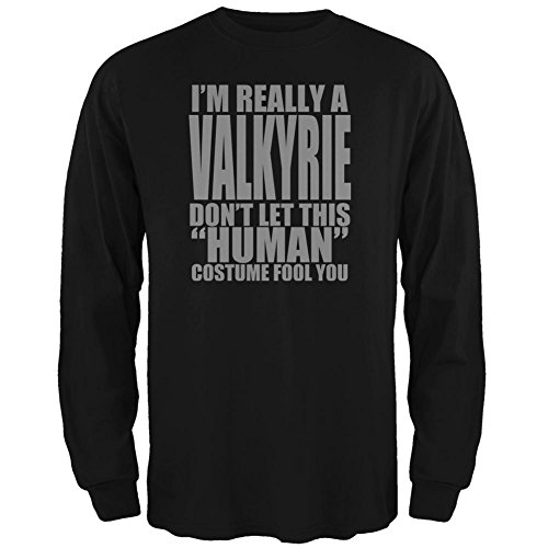 Halloween Human Valkyrie Costume Mens Long Sleeve T Shirt