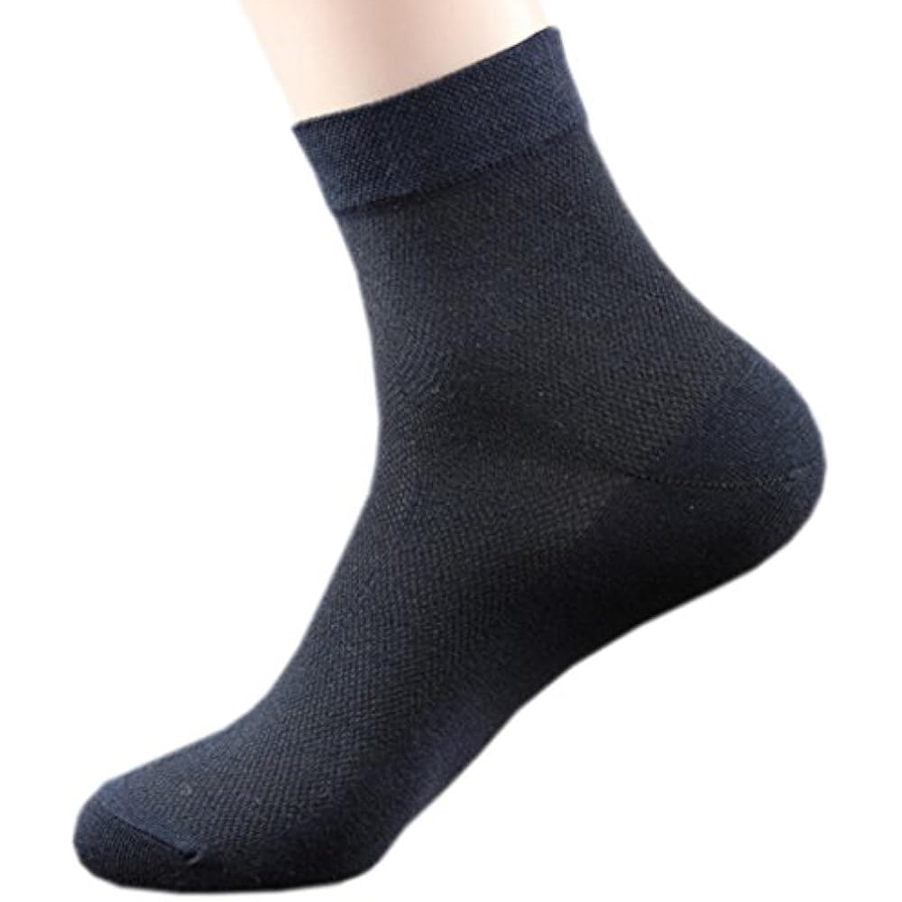 October Elf Men&39s Crew Socks Ankle Thin Pack Of 6 (Navy Blue), One