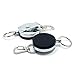 SAMS FISHING 2 pcs x Metal Retractable Reel Fly Fishing Zinger Retractor Stainless Cable Zinger with Belt Clip (A079)