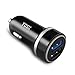 YOSH Car Charger 24W Dual Ports USB Car Charger Adapter Fast Charging