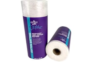 THE GYPSY QUILTER Gypsy Quilter Hoop Easy 100% Cotton Batting 12in x 10yds