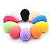 Dolovemk 2PCS Beauty Makeup Blending Sponges, Undereye/Eyelid Foundtion Applicator Wedges, Small Soft Flawless Semi-Egg Shaped Sponge, Size: 42mmx30mm (Non-Latex) (Random Colors)