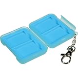 Ruggard Memory Card Case for 4 SD Cards (Light Blue)