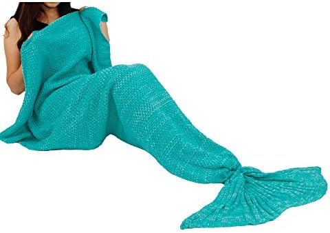 Revery Mermaid Tail Blanket Crochet and Mermaid Blanket for Kids Adult Super Soft Sleeping Bags (GNL)