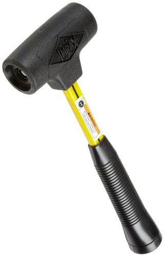 Nupla SPI-156 Quick Change Impax Power Drive Dead Blow Hammer Without Tips, C Grip, 12.5" Long Handle