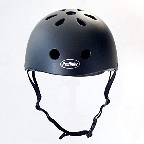 ProRider BMX Bike & Skate Helmet - 3 Sizes Available: Kids, Youth, Adult (Matte Black, Large/X-Large)