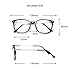Simvey Square Computer Blue Light Blocking Glasses TR90 Frame Gaming Glasses Unisex Lucency