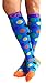 Compression Socks (1 pair) for Men & Women by INFINITY - BEST for Running, Nurses, Shin Splints, Flight Travel, & Maternity Pregnancy - Boost Athletic Stamina & Recovery (Sky Dots, L/XL)