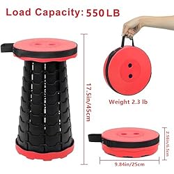 VOLIXOD Foldable Telescoping Stool