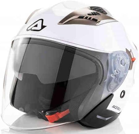 Amazon Acerbis アチェルビス Firstway ジェットヘルメット サンバイザー ライダー バイク かっこいい M 57 58cm ホワイト ジェット 車 バイク