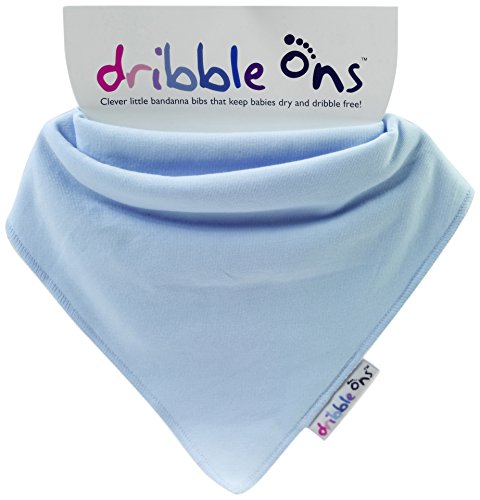 Dribble Ons Baby Bandana Bibs, Baby Blue