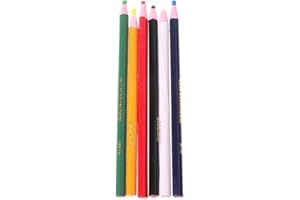 CZHOTG 6 Pcs Colorful Markers For Metal Glass Fabric China Graph Off Grease Wax Pencil, Writing Correction Supplies, China Markers