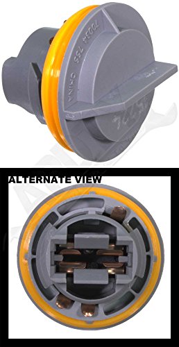 APDTY 034145 Tail Lamp Light Bulb Plastic Socket Holder Fits Rear Left or Right Turn Signal Brake or Reverse Light For Chrysler Plymouth Dodge Jeep (Replaces Mopar 4676589)