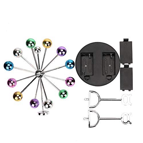 Perpetual Motion Desk Sculpture Toy,Electronic Desk Toy for Home Decoration,Magnetic Executive Office Home Décor Tabletop Toy (11x22cm)