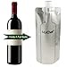MoiChef Collapsible Reusable Leakproof Wine Bottle (Set of 2) - 750 ml Wine On The Go Bag/Flask