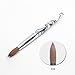 ANGNYA Kolinsky Acrylic Nail Brush for Nail Extension with White Handle Rould Nail Brushes for Acrylic Application Manicure Pedicure Tools Kolinsky Sable Acrylic Round Nail Art Brush #20