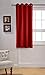 MYSKY HOME Red Curtains Bedroom Curtains 63 Inch Long Blackout Curtains for Living Room Dark Grommet Window Curtains Privacy Protect Room Darkening Single Panel Curtains, 52 x 63 Inch, Red