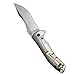 Zero Tolerance (0920 George Titanium Folding Knife; Manual Open, CPM 20 CV Stonewash Finish Stainless Steel, KVT Ball-Bearing System, Reversible Pocketclip; 5.4 oz, 3.9 in. Blade, 9 in. Total Length