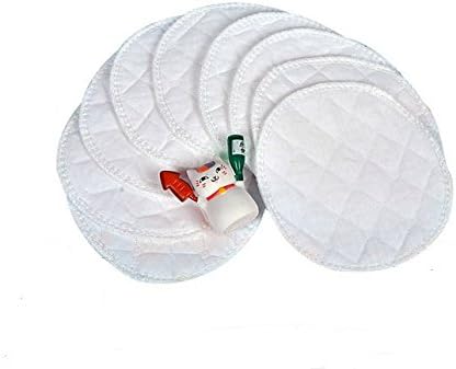 VNDEFUL 10PCS Soft Organic Cotton Nursing Pads Eco-Friendly Reusable Maternity Breast Nursing Pads Comfortable Mild and No-Stimulation