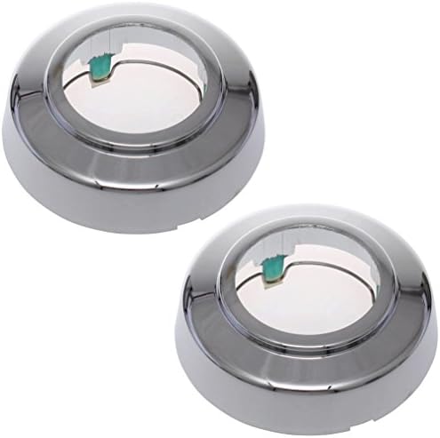 Cover Trend (SET OF 2 PIECE) CHROME FRONT CENTER CAP Aftermarket Fits 4WD FORD VAN E150 E250 E350 F250 F350 (please check compatible years in the description section) HUB 3140-F; Chrome plated Plastic