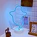 Hopolon Ghost Neon Light Halloween Night Lights,LED Lamp Neon Decor for Wall,Fun Light for Kids Room Decoration Powered by Battery/USB(Blue)