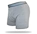 A50 Dri-Jock Incontinence Underwear Washable Boxer Brief for Men,Heather Gray,X-Large / 40-42