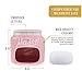 Goodscious Mason Jar Ceramic Sponge Holder Farmhouse Kitchen Decor Sponge Caddy - Sink Organizer - Ceramic Sink Caddy for Rustic Kitchen Counter Decor (Pink)