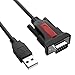 USB to RS232 DB9, GANA 9-Pin USB Serial Cable Converter for Routers, Switches and other Serial Port Equipped Devices Supporting Windows 10/8/7/Vista/XP/2000 and Mac OS X 10.6 to 10.11