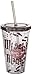 Silver Buffalo Harry Potter Mischief Managed Plastic Cold Cup with Lid and Straw, 16 Ounces