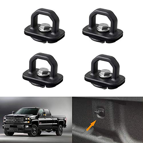 Automotive MOEBULB 4Pack Tie Down Hooks Compatible for 20002017 Ford Tie Down Anchors F150