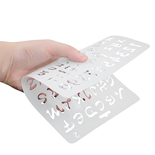 2 NABLUE+Alphabet+Painting+Stencils+Scrapbook