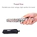 Professional Mini Hair Flat Straightener,CHJPRO Travel Hair Straightener Portable Hair Straight Iron Professional Salon Hair Styling Tools With Storage Bag (Zebra White)